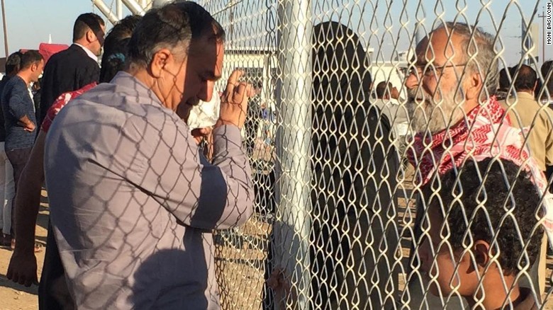 There were tearful reunions at the Khazir camp east of Mosul; husbands and fathers saw wives and children for the first time in years.