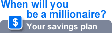 When will you be a millionaire?