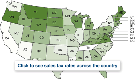 State sales tax rates tennessee