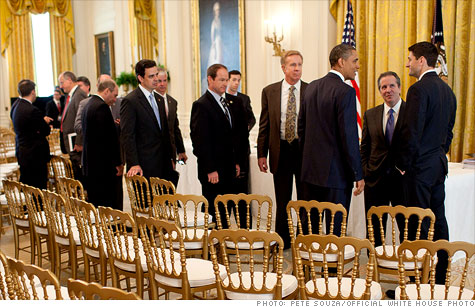 President Obama meets with House Republicans earlier this month at the ...