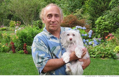 Pearl's Premium founder Jackson Madnick with his pet.