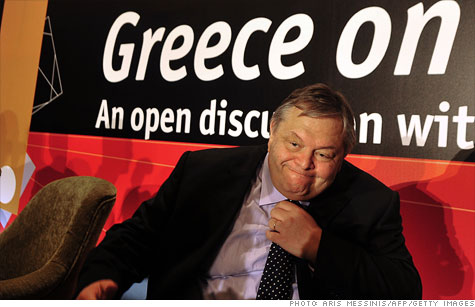 Greek finance minister Evangelos Venizelos said Sunday that his country 