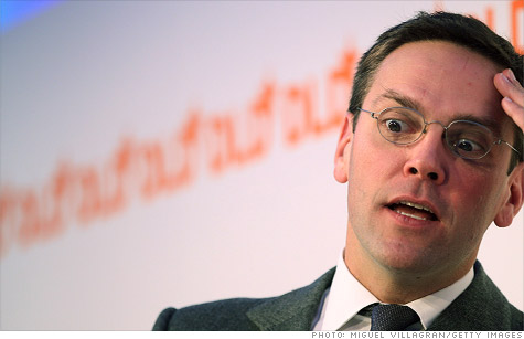 James Murdoch has stepped down from the boards of the companies that publish The Times of London and The Sun newspapers, News Corp subsidiary News International said Wednesday.