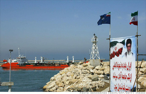 Sanctions ban the import of Iranian crude to Europe and also target Iran's central bank.
