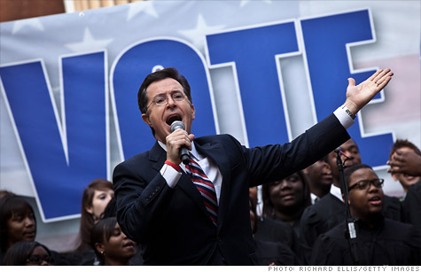 Colbert super PAC reports $1 million in cash.