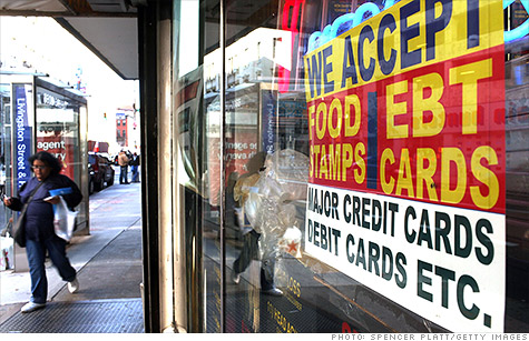 The federal government is running radio ads to boost enrollment in food stamps.