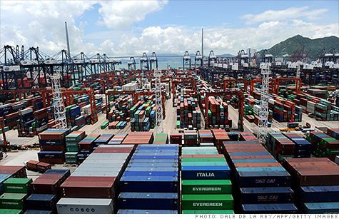 Growth in Chinese exports virtually vanished in July, according to the country's trade report Friday.