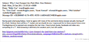 Eddy Cue's email to Tim Cook