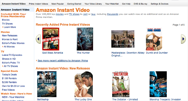 video streaming amazon instant