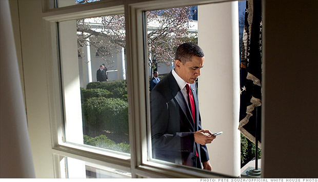 Obama texting