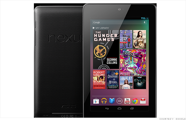 google nexus 7 tablet front back