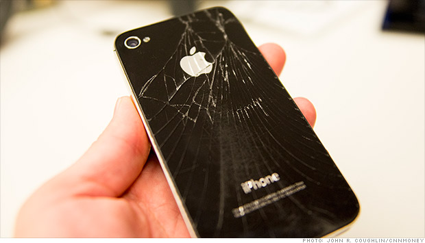 cracked iphone
