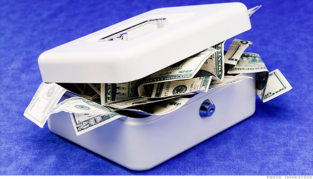 money, safe, saving