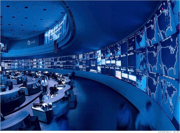 AT&T's Global Network Operations Center Traffic Jam How