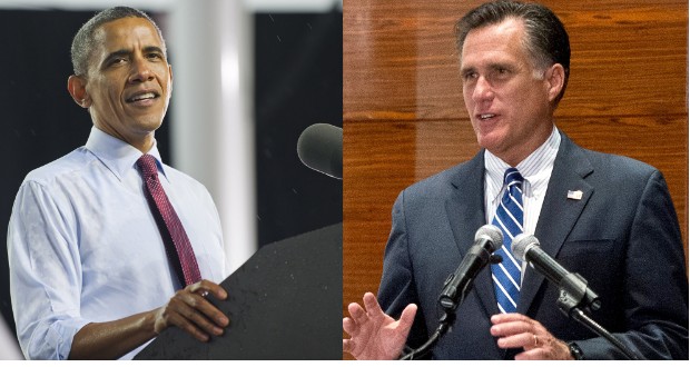 Obama and Romney