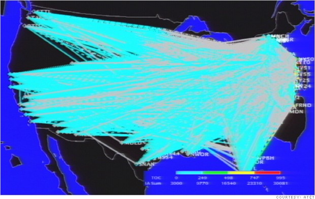 AT&T 9/11 Map