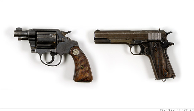 rr auctions bonnie clyde guns