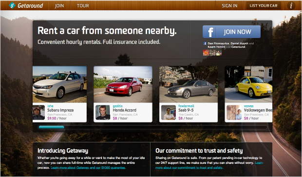 sharing sites getaround