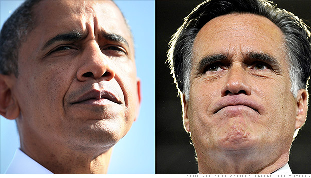 obama romney tight-lipped