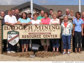 best small companies badger mining