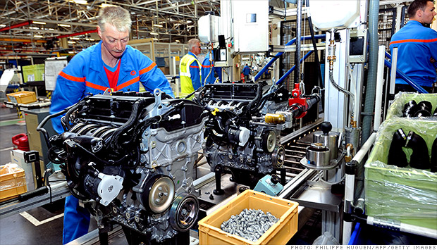 europe recession factories