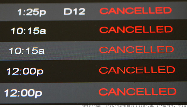 cancelled flights hurricane sandy