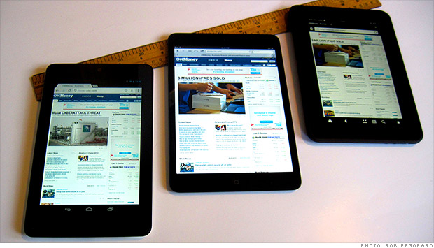 nexus 7 ipad mini kindle fire