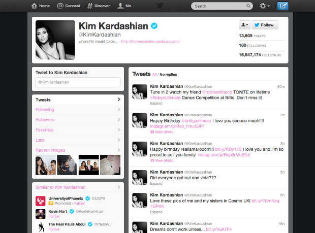 kim kardashian twitter