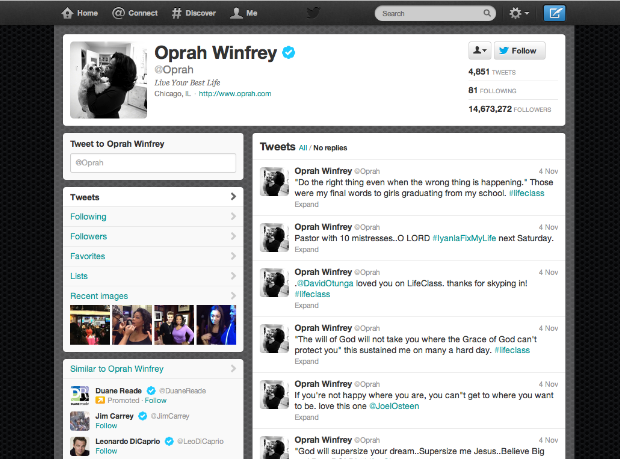 oprah winfrey twitter