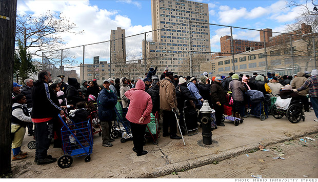 hurricane sandy lines