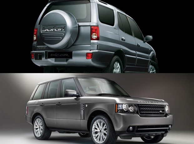 mass market vs luxury - tata safari range rover