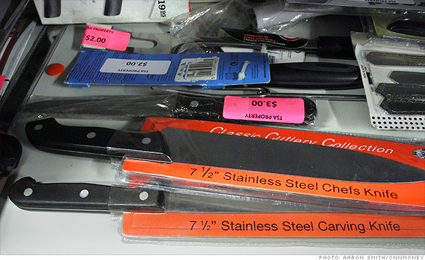gallery tsa weapons kitchen knives