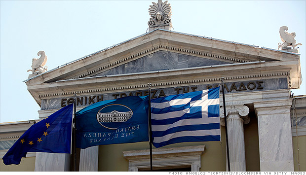 greek flag exit talks