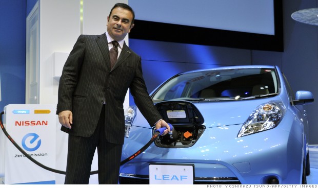 nissan leaf carlos ghosn