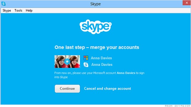 Paso a paso para para migrar del Messenger a Skype