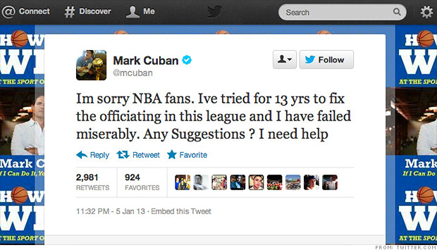 Mark Cuban's $50,000 Tweet