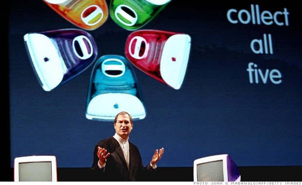 steve jobs 1999 imac colors