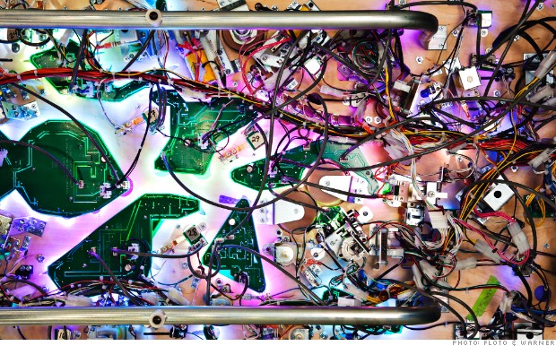 FIO25 pinball machine backside