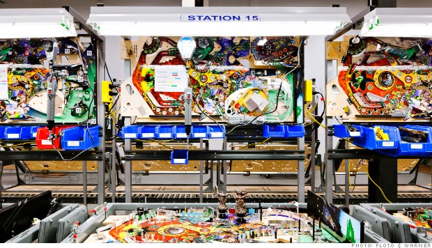 FIO25 pinball machine assembly