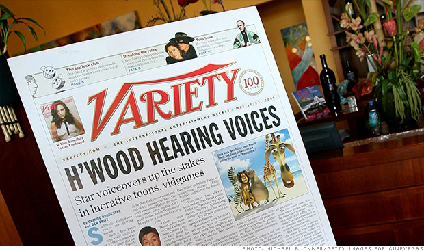 variety print edition