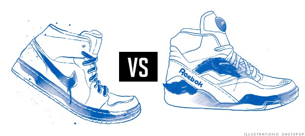 reebok vs nike