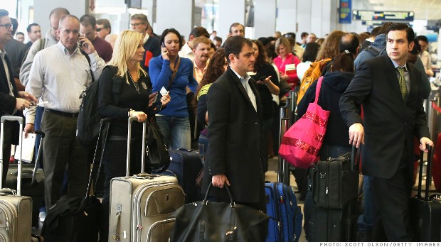 airline traffic delays furloughs