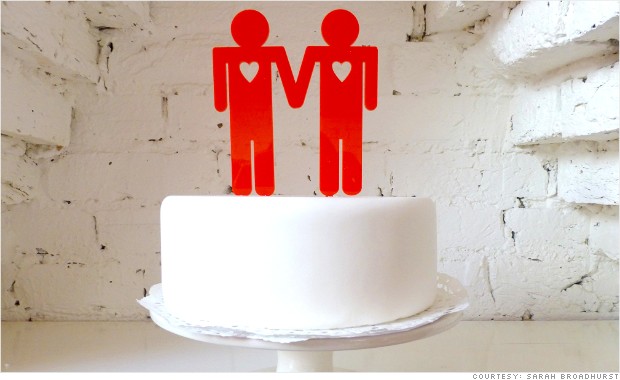 same sex cake topper