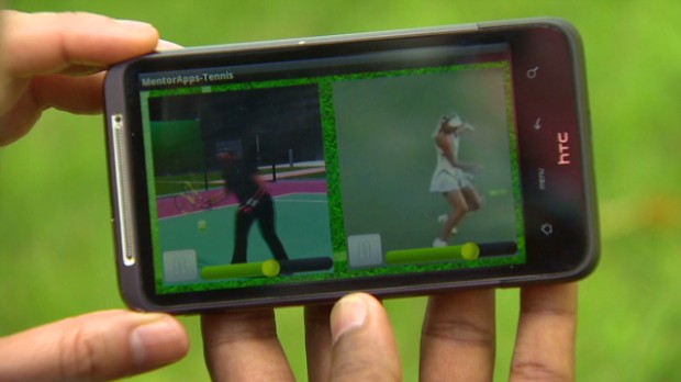Tennis app let's you train with the pros