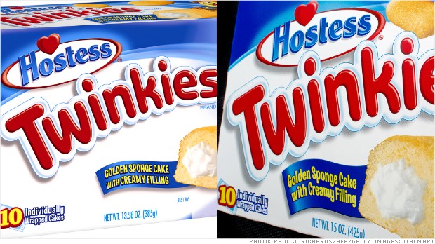 Los fanáticos de los Twinkies se quejan por la reducción de tamaño