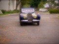 Driving an antique Bugatti