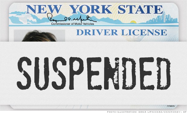 ny state taxes license suspended