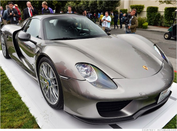 pebble beach new cars porsche 918