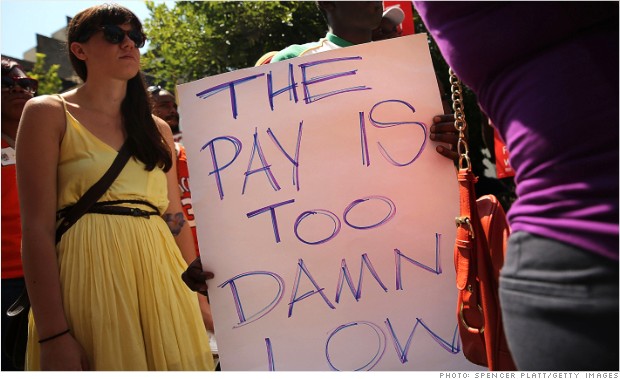 fast food worker protest