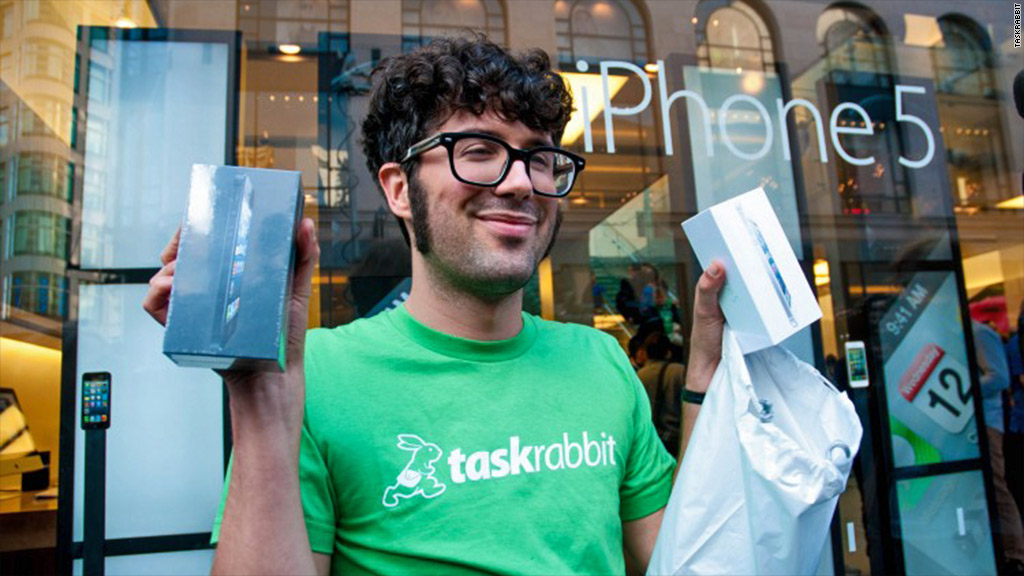 ait in line for your new iPhone with TaskRabbit -